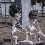 Mr. Bones Clarksville tn Tennessee skeleton decorations decor halloween yard setup headstone