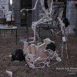 Mr. Bones Clarksville tn Tennessee skeleton decorations decor halloween yard setup headstone cemetery