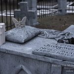 Mr. Bones Clarksville tn Tennessee skeleton decorations decor halloween yard setup headstone cemetery butterfly