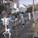 Mr. Bones Clarksville tn Tennessee skeleton decorations decor halloween yard setup headstone cemetery