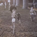 Mr. Bones Clarksville tn Tennessee skeleton decorations decor halloween yard setup headstone cemetery