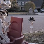 Mr. Bones Clarksville tn Tennessee skeleton decorations decor halloween yard setup headstone cemetery