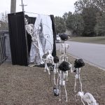 Mr. Bones Clarksville tn Tennessee skeleton decorations decor halloween yard setup headstone cemetery