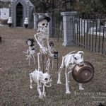 Mr. Bones Clarksville tn Tennessee skeleton decorations decor halloween yard setup headstone cemetery