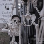 Mr. Bones Clarksville tn Tennessee skeleton decorations decor halloween yard setup headstone cemetery shower