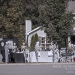 Mr. Bones Clarksville tn Tennessee skeleton decorations decor halloween yard setup headstone cemetery