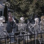 Mr. Bones Clarksville tn Tennessee skeleton decorations decor halloween yard setup headstone cemetery