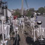 Mr. Bones Clarksville tn Tennessee skeleton decorations decor halloween yard setup headstone cemetery