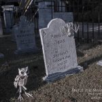 Mr. Bones Clarksville tn Tennessee skeleton decorations decor halloween yard setup headstone cemetery