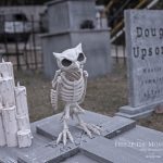 Mr. Bones Clarksville tn Tennessee skeleton decorations decor halloween yard setup headstone cemetery